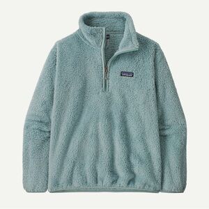 Patagonia medium light blue fleece quarter zip jacket
